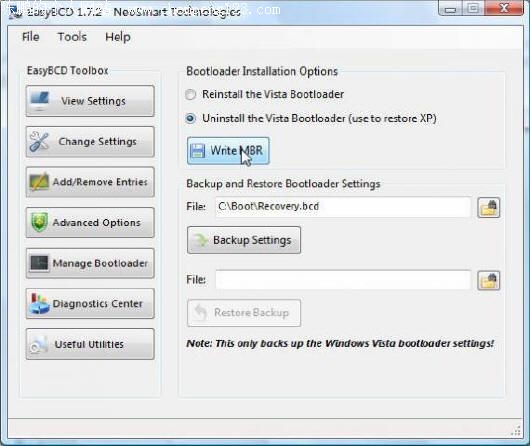 EasyBcd޸VistaXP˫