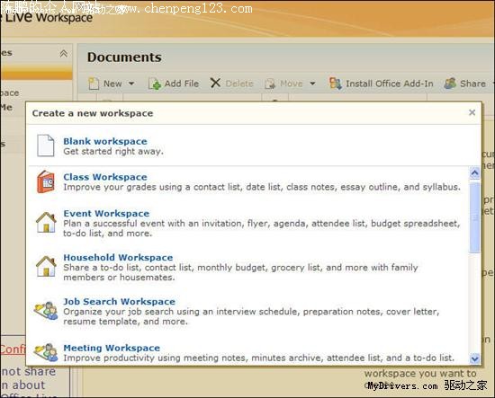 Office Live Workspace Beta