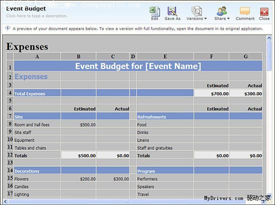 Office Live Workspace Beta